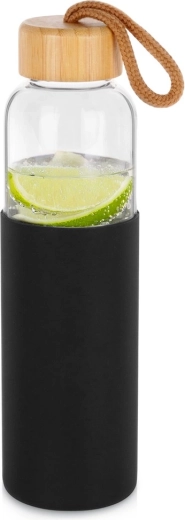 Staklena boca za vodu sa silikonskom navlakom 500 ml