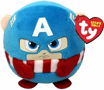 Ty Beanie Balls Captain America plišana loptica
