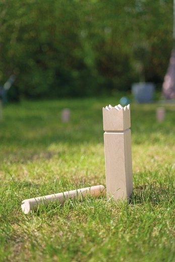 Wooden game pieces
