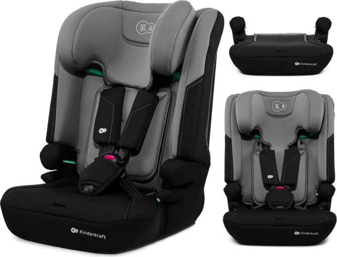 Kinderkraft autosjedalica i-comfy i-size 76–150 cm dark grey