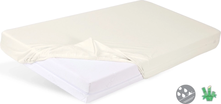 Babymatex nepromokava plahta s gumicom Bamboo svijetlo bež 60 × 120 cm