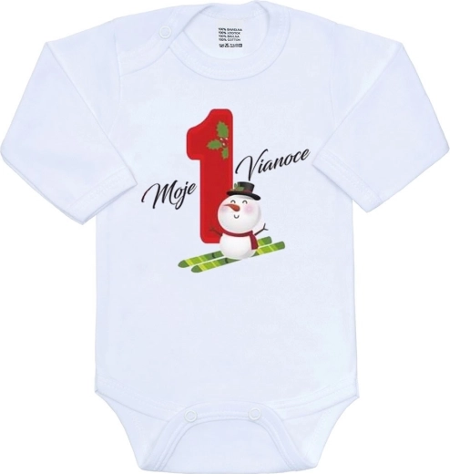 Bodi za bebe New Baby moje prve božićne, veličina 56 (0–3 mjeseca)