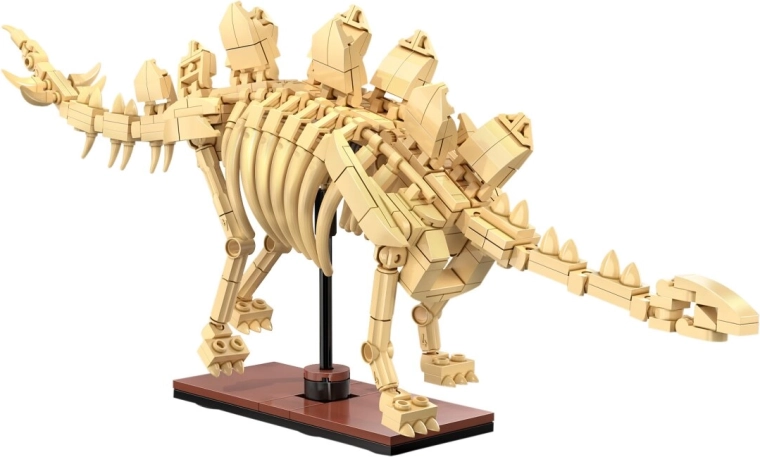 CaDA Stegosaurus dinosaur fossil made of building blocks 1:23