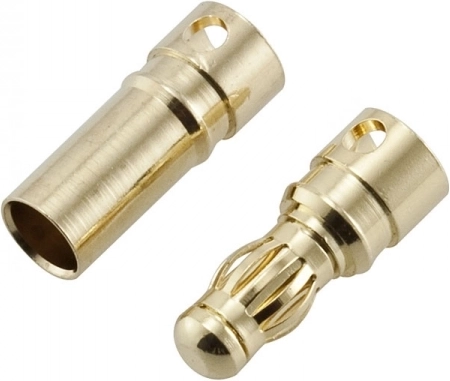 Pozlaćeni bananski konektori 3,5 mm (utikač + utičnica)