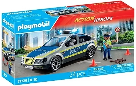 Playmobil policijsko vozilo s rotacijskim svjetlom i zvukom
