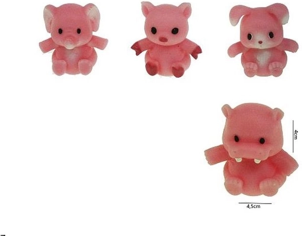 Stretch animal toy – elephant, rabbit, hippo or piglet