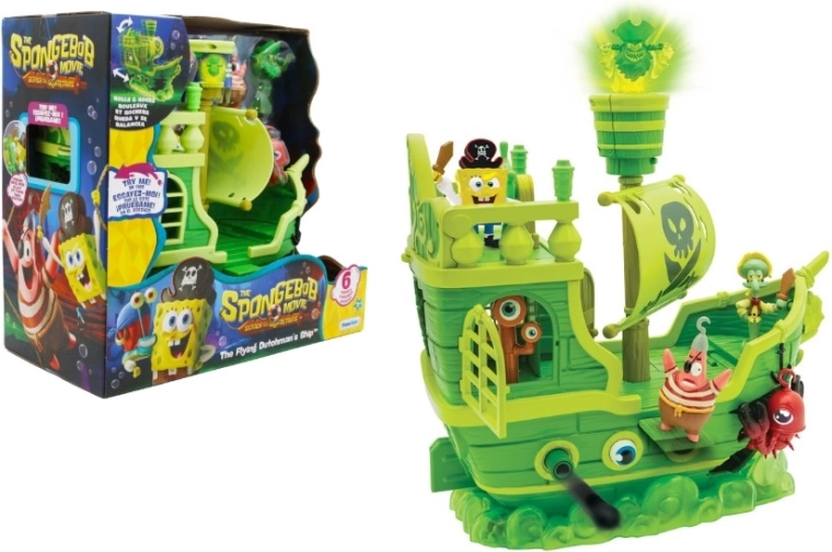SpongeBob – gusarski brod Leteći Holandez sa 6 figurica