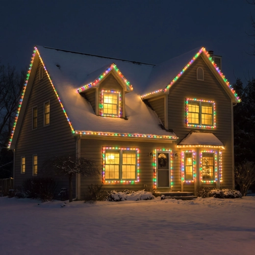 30 meters of multicolor light
