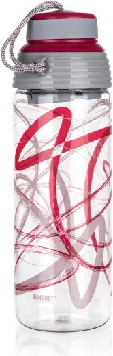 Sportska boca za piće od tritana 550 ml QUEST bordo