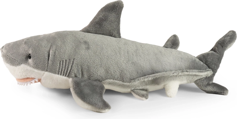 Realistic plush shark