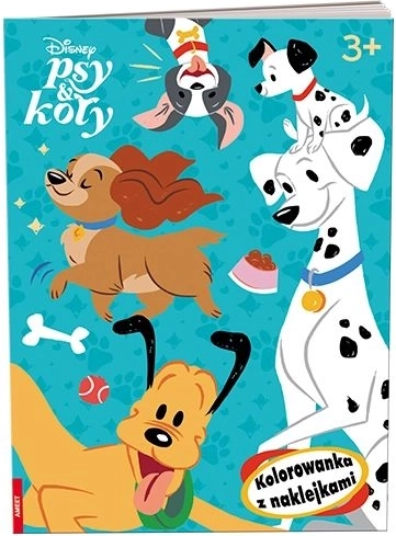 Ameet Disney Psi i mačke – bojanka s naljepnicama