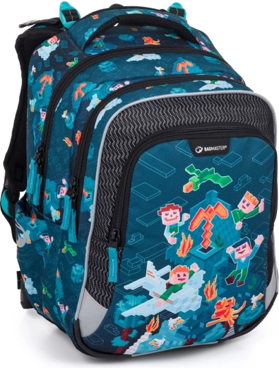 Bagmaster LUMI 24 E school backpack – block world