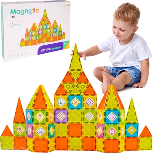 Magnetic Building Set 79 Pieces