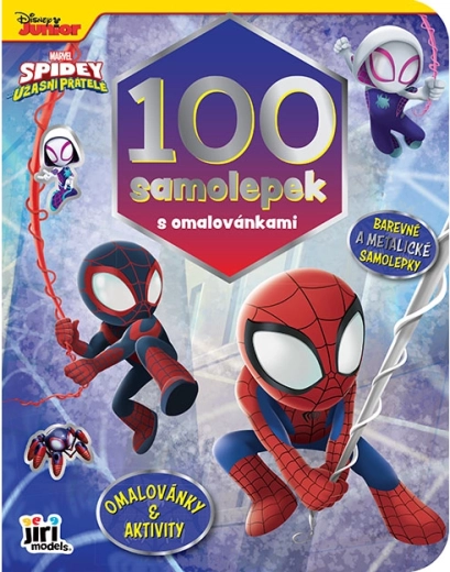 Knjiga sa naljepnicama i bojankom Spidey (100 naljepnica)