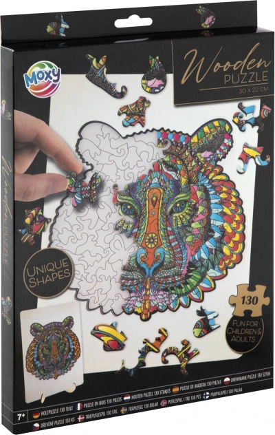 Moxy silueta puzzle tigar 130 dijelova