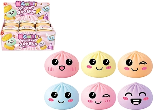 Squishy anti-stress dumpling in pastel colors 8.5 cm - 1 piece