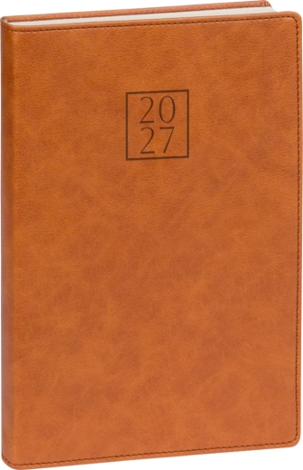 Notique dnevni rokovnik Prestigio 2027, smeđi, 15 × 21 cm
