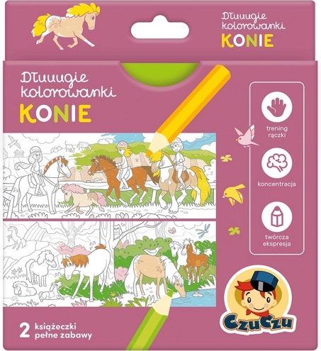Duge bojanke Konji – kreativni set za djecu CZUCZU