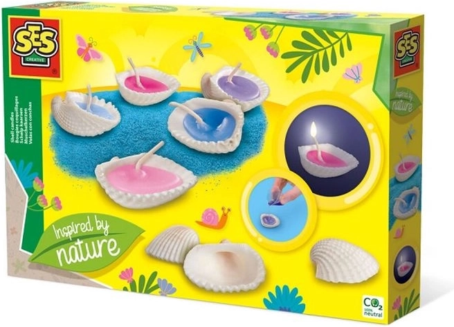 SES Creative set za izradu svijeća u školjkama