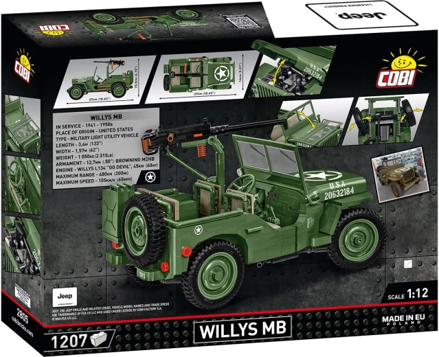 Iconic Jeep Willys MB in 1:12 scale
