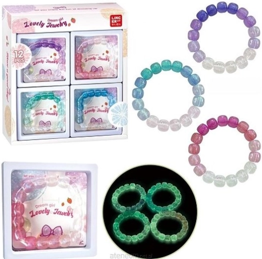 Glow bracelets for kids – set of 4 colors