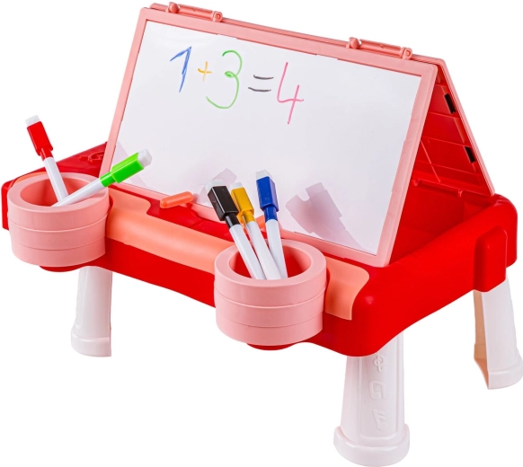 Two surfaces in one: markers and chalk