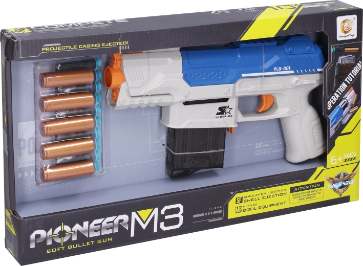 Puška Pioneer M3 s pjenastim mecima i patronama - 1 kom