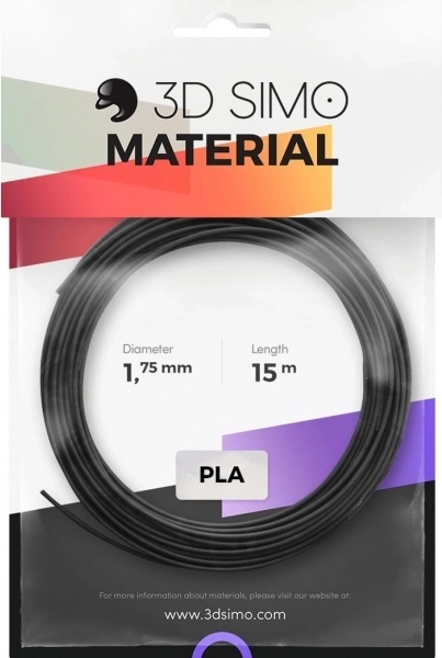 PLA filament za 3D olovku i 3D tisak – set 1,75 mm, 15 m (crna, zlatna, srebrna)