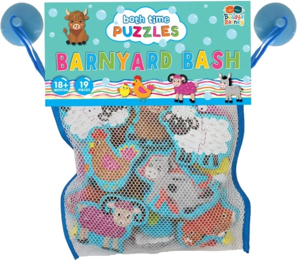 Buddy & Barney naljepnice za kupanje farma puzzle