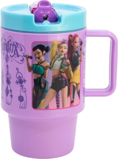 Large plastic cup with spout 530 ml K-pop: Demon Huntresses - 1 piece