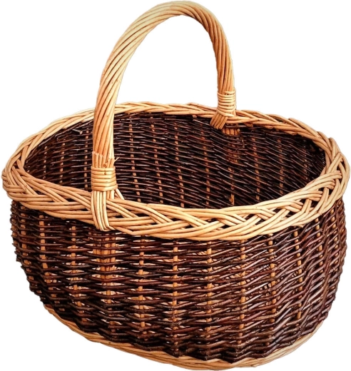 Velika lakirana pletena košara za automobil 45 × 35 × 40 cm
