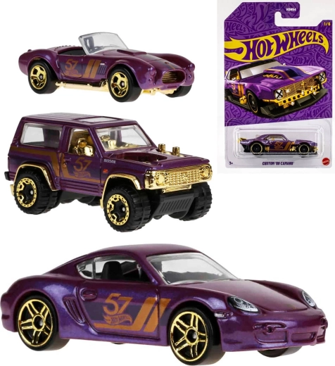 Mattel Hot Wheels autić 57. obljetnica purple and gold serija 1:64 - 1 kom