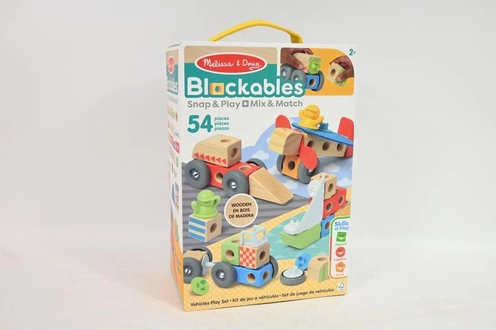 Melissa & Doug Blockables drvene građevne kocke – vozila