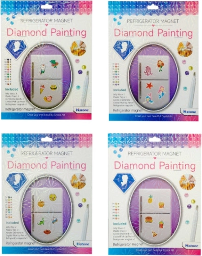 Kreativni set za izradu magnetića s obojenim kristalićima