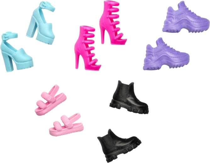 Five pairs of shoes for endless combinations