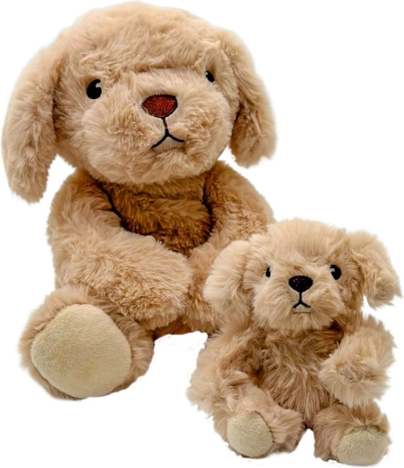 Steppos plush dog for the microwave with a puppy
