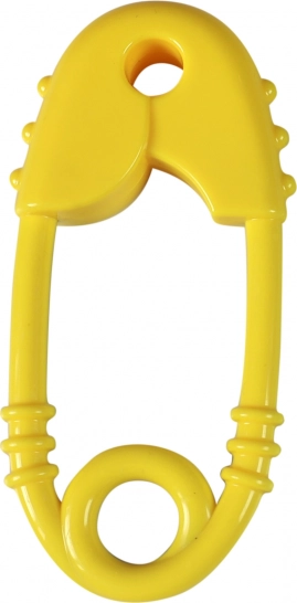 Zvečkalo i grizalo u obliku sigurnosne igle za bebe