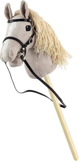 Milly Mally hobby horse on a stick, light grey