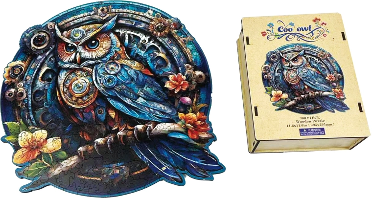 Wooden puzzle – stylish owl
