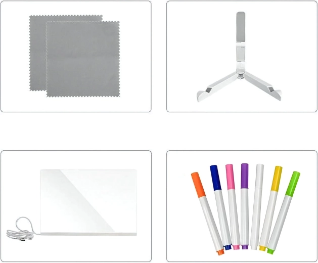 Everything you need to create: 7 markers and cloths