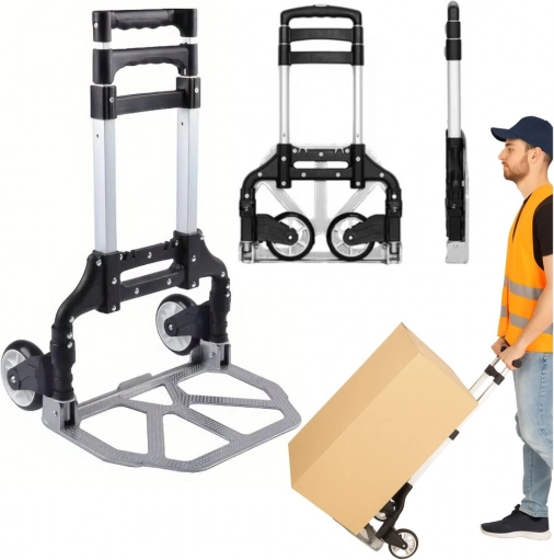 Laka sklopiva transportna kolica od aluminija 70 kg
