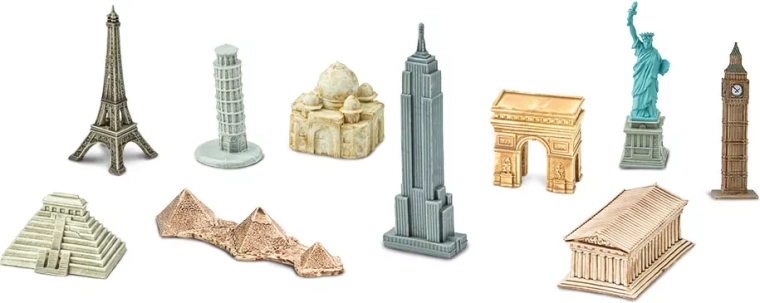 Safari Ltd. Around the World – set of mini landmark replicas (48 pcs)