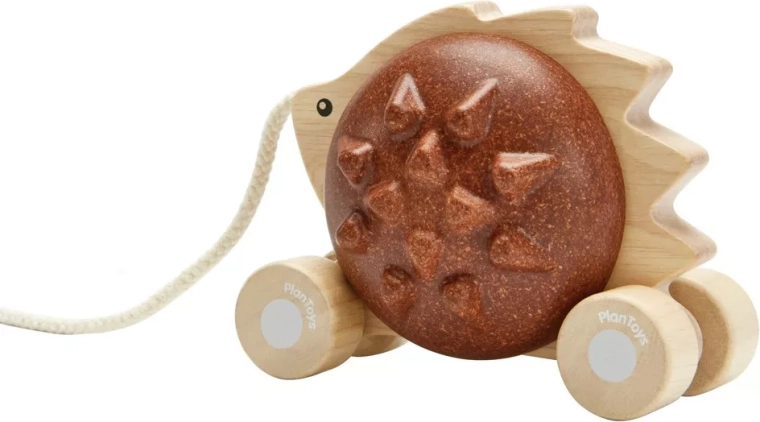 Ježić na povlačenje PlanToys – smeđi