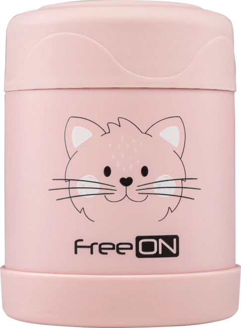 FreeON termo posuda za hranu 350 ml ružičasta