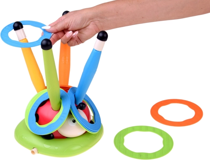 Accuracy training: ring toss at a target