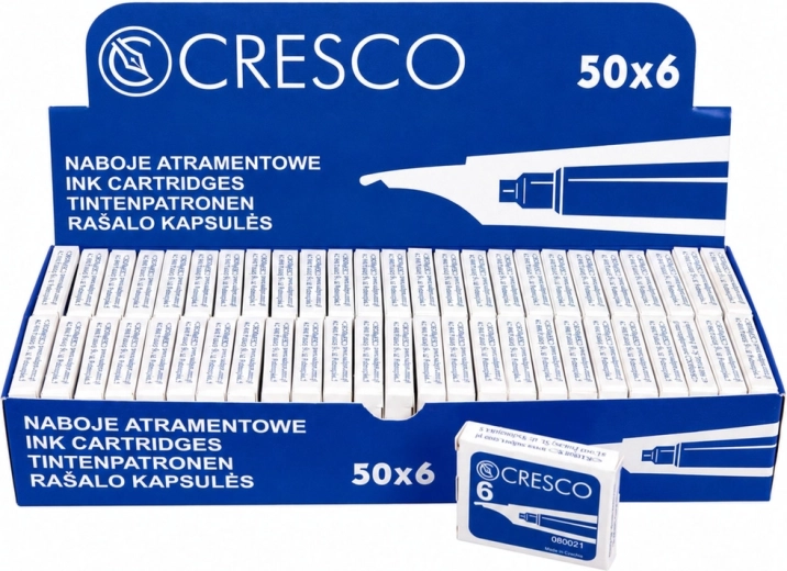 Ulošci za nalivpero Cresco Sadpex plavi, 6 kom