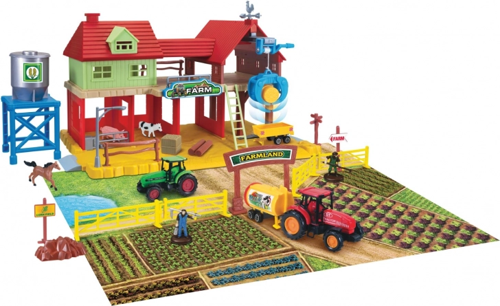Farm set – dječja farma s traktorima, zgradom i životinjama