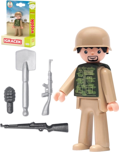Efko Igráček vojnik (zanimanja) set s dodacima