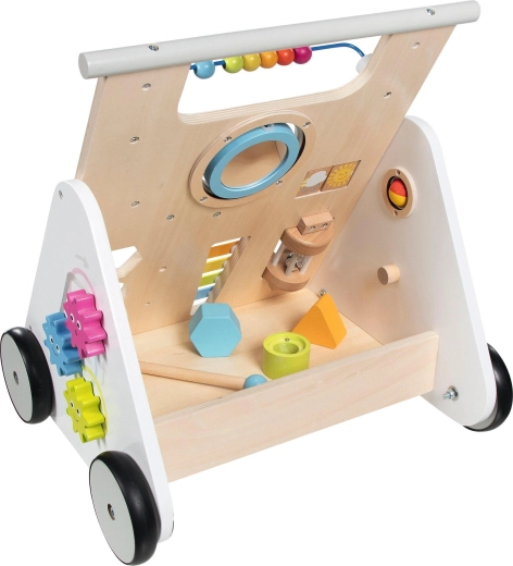 Support for first steps with an adjustable brake
