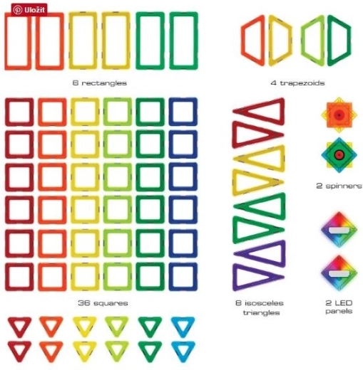 GeoSmart Space Station Magnetic Building Set - 70 Pieces